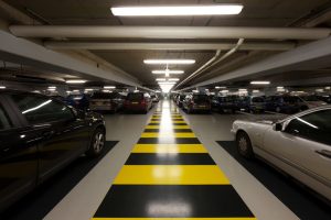 underground parking line marking 